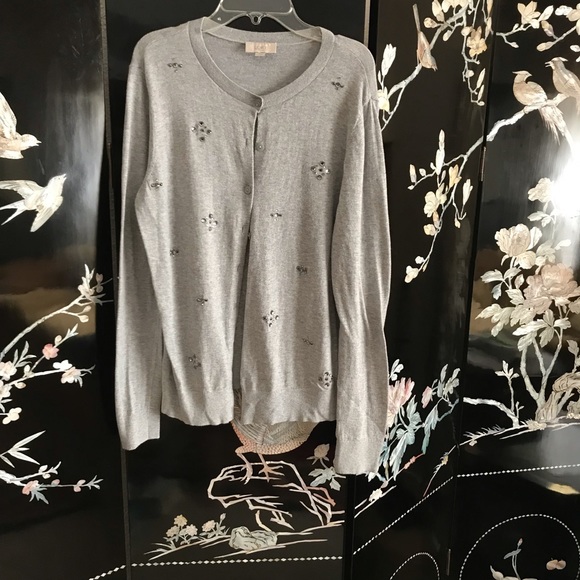 LOFT Sweaters - 🦝💎sweater rhinestones. NWOT